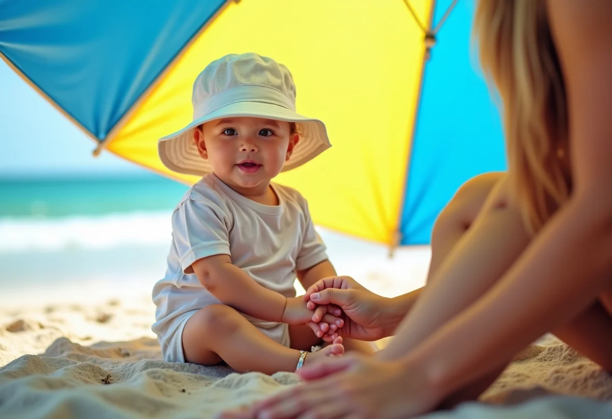 Plage avec bébé : Toutes les précautions à prendre