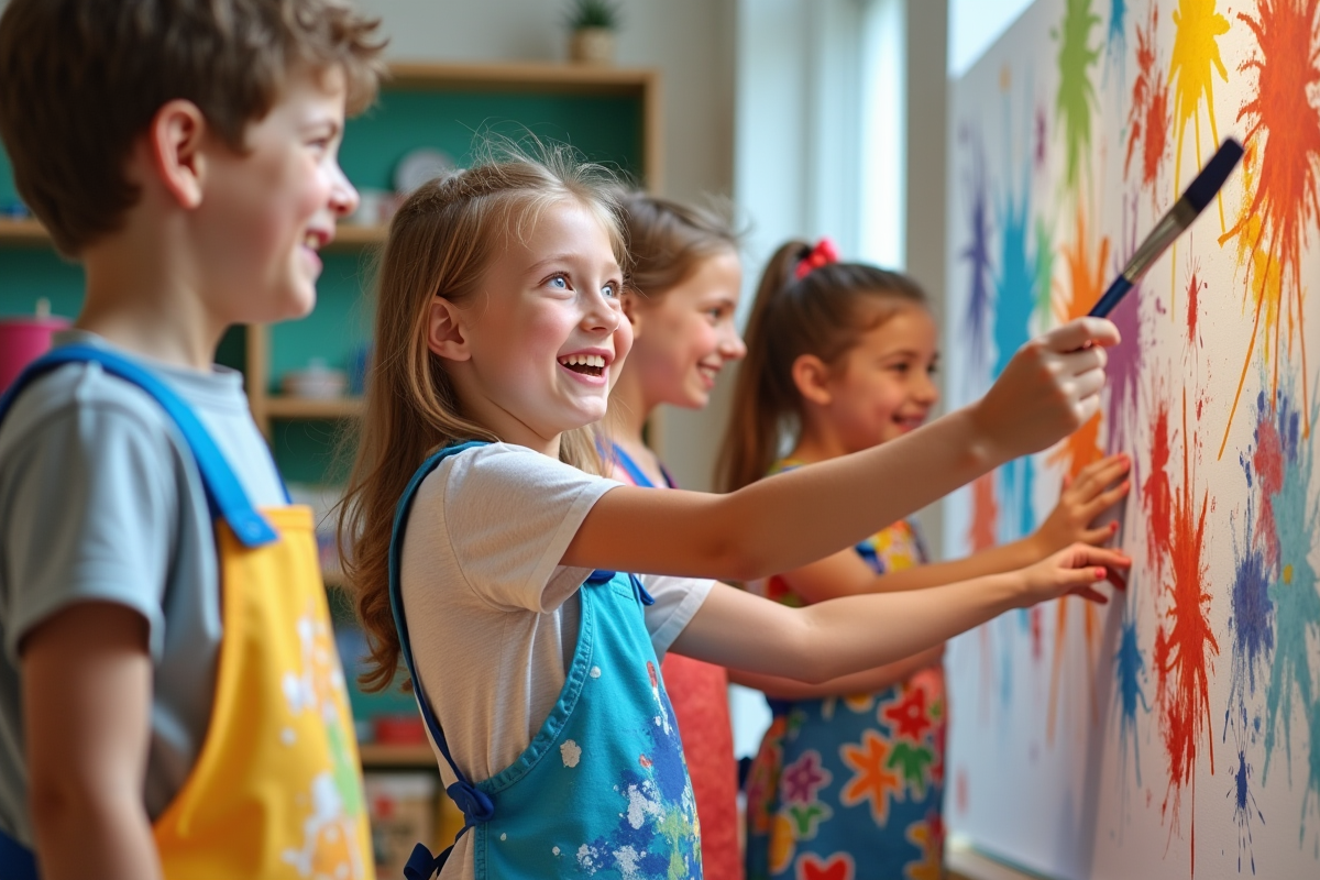 Création de mouvement dans l’art pour enfants : techniques et astuces