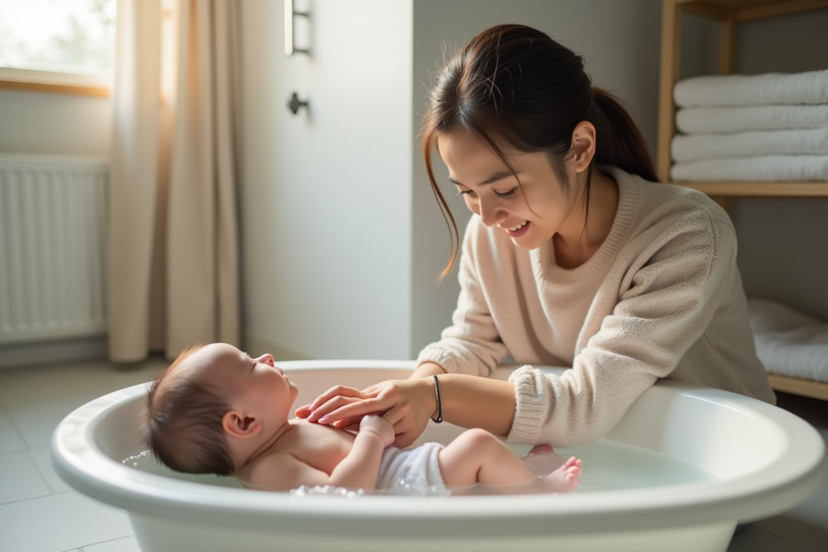 Donner un bain à un nouveau-né : techniques et conseils essentiels